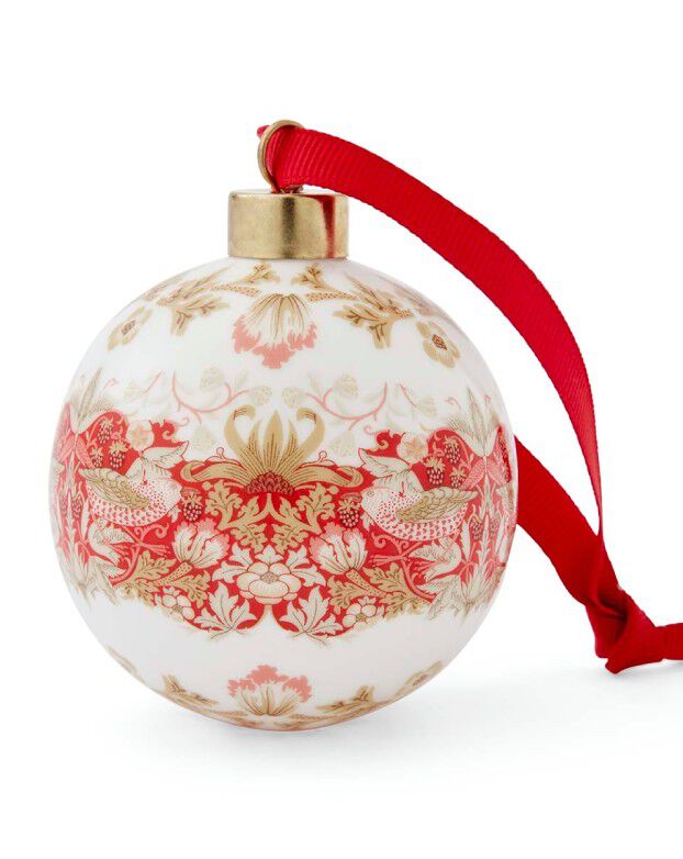 Morris & Co. Strawberry Thief Bauble